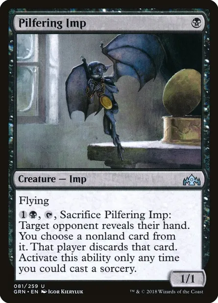 Pilfering Imp, Magic card GRN 81 — Guilds of Ravnica set