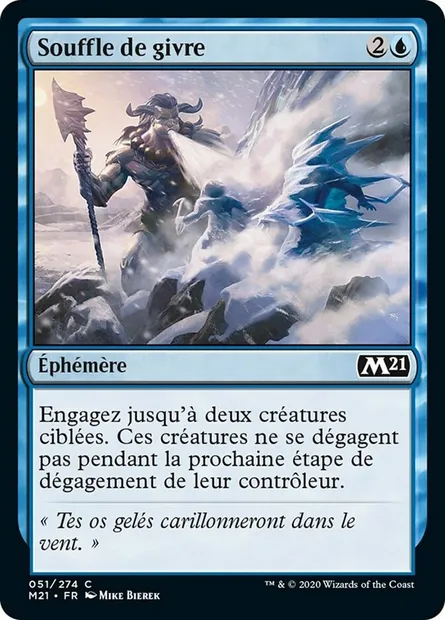 Souffle de givre, carte Magic M21 51 — extension Core Set 2021
