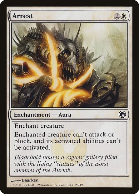 Arrest, Magic card SOM 2 — Scars of Mirrodin set