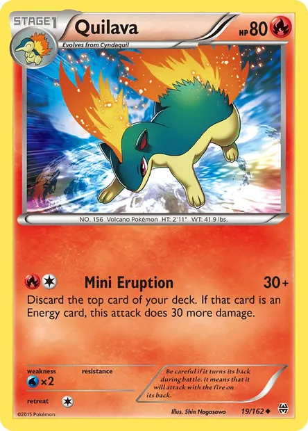 Quilava, Pokémon card BKT 19 — BREAKthrough set