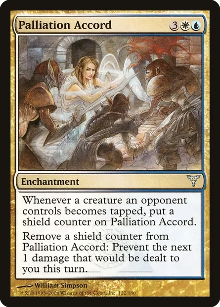 Palliation Accord, Magic card DIS 122 — Dissension set