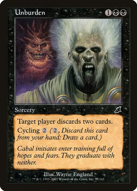 Décharge, carte Magic SCG 77 — extension Fléau