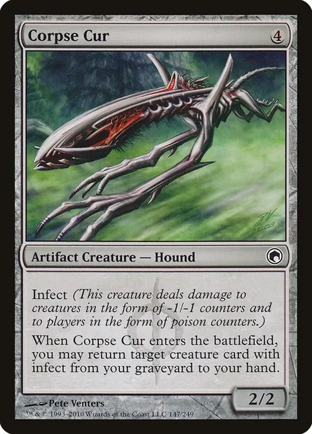 Corpse Cur, Magic card SOM 147 — Scars of Mirrodin set