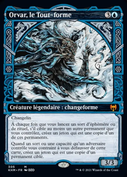 Orvar, le Tout-forme, carte Magic KHM 305 — extension Kaldheim