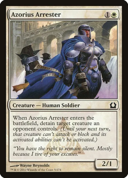 Azorius Arrester, Magic card RTR 5 — Return to Ravnica set