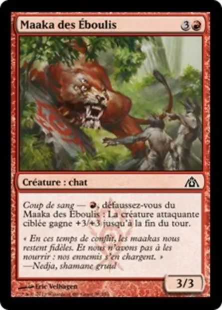 Maaka des Éboulis, carte Magic DGM 38 — extension Le labyrinthe du dragon
