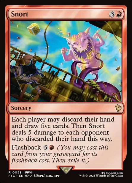 Snort, Magic card FIC 58 — Final Fantasy Commander set