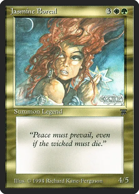 Jasmine Boreal, Magic card LEG 233 — Legends set