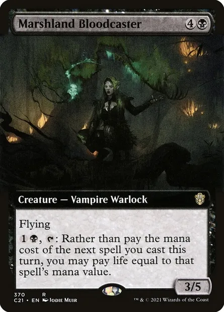 Marshland Bloodcaster, Magic card C21 370 — Commander 2021 set