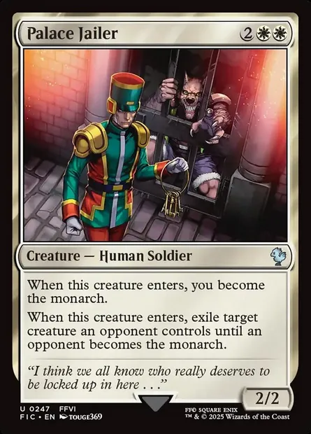 Palace Jailer, Magic card FIC 247 — Final Fantasy Commander set