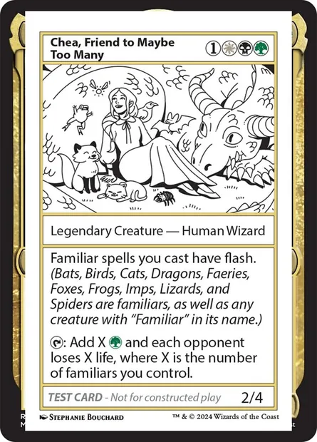 Chea, Friend to Maybe Too Many, carte Magic MB2 591 — extension Mystery Booster 2