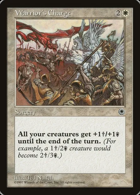 Warrior's Charge, Magic card POR 38† — Portal set