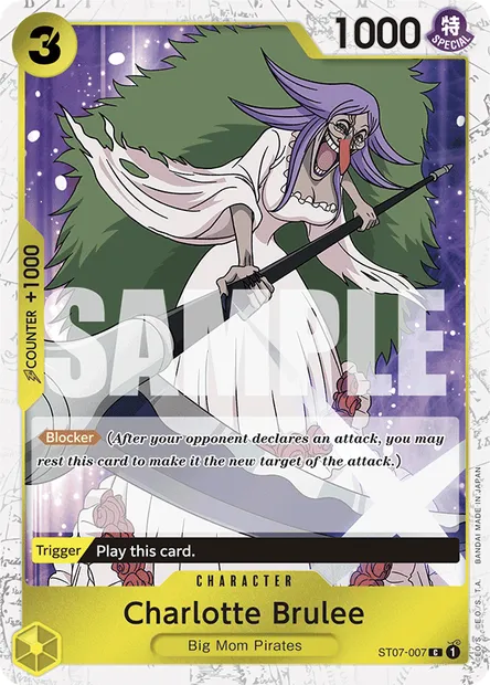 Charlotte Brulee, One Piece card ST07-007 — Big Mom Pirates set