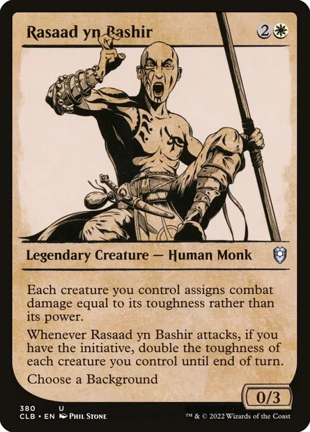 Rasaad yn Bashir, Magic card CLB 380 — Commander Legends: Battle for Baldur's Gate set