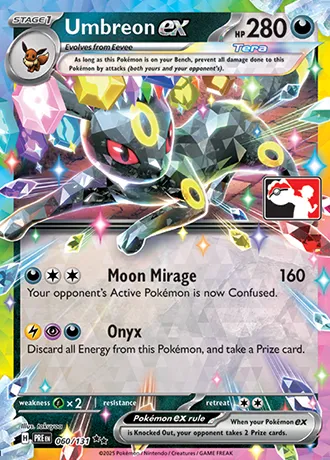Umbreon ex, Pokémon card PPS 060-5 — Play! Pokémon Prize Pack Series set