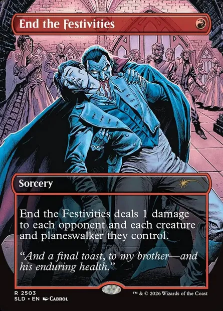 End the Festivities, Magic card SLD 2503 — Secret Lair Drop set