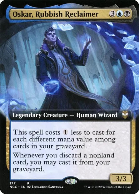 Oskar, Rubbish Reclaimer, Magic card NCC 177 — New Capenna Commander set
