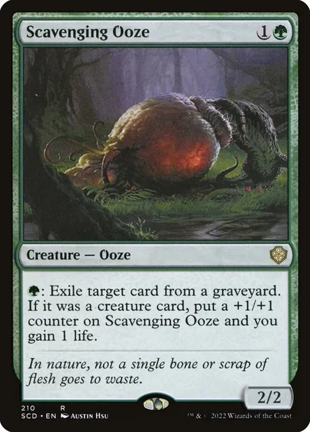 Scavenging Ooze, Magic card SCD 210 — Starter Commander Decks set