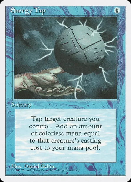 Energy Tap, Magic card 4ED 69 — Fourth Edition set
