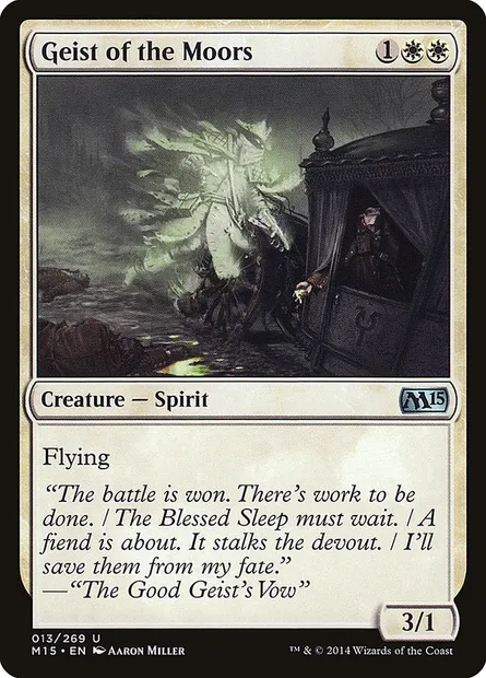 Geist of the Moors, Magic card M15 13 — Magic 2015 set