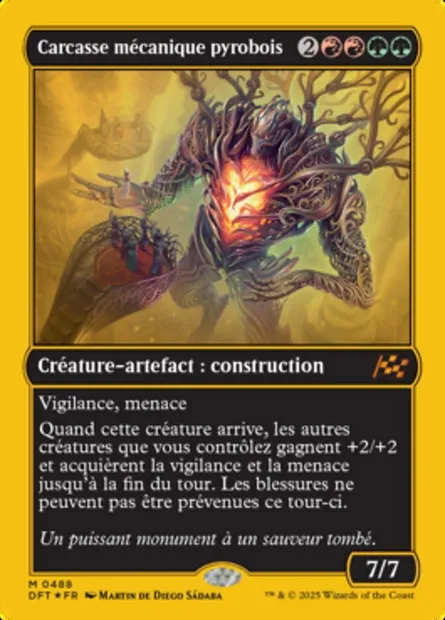 Carcasse mécanique pyrobois, carte Magic DFT 488 — extension Aetherdrift