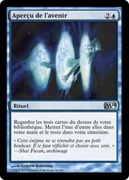 Aperçu de l'avenir, carte Magic M14 58 — extension Magic 2014