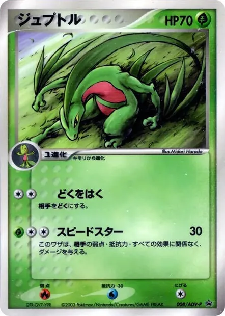 Grovyle, Pokémon card ADV-P 008 — ADV Promos set