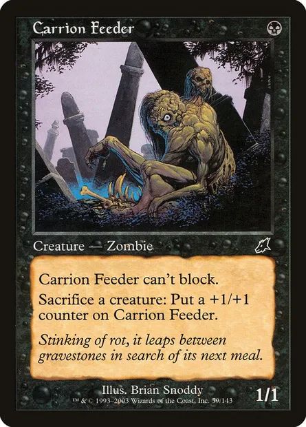 Carrion Feeder, Magic card SCG 59 — Scourge set