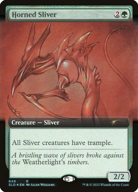 Horned Sliver, Magic card SLD 649 — Secret Lair Drop set