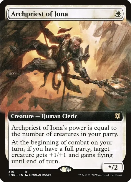 Archpriest of Iona, Magic card ZNR 316 — Zendikar Rising set