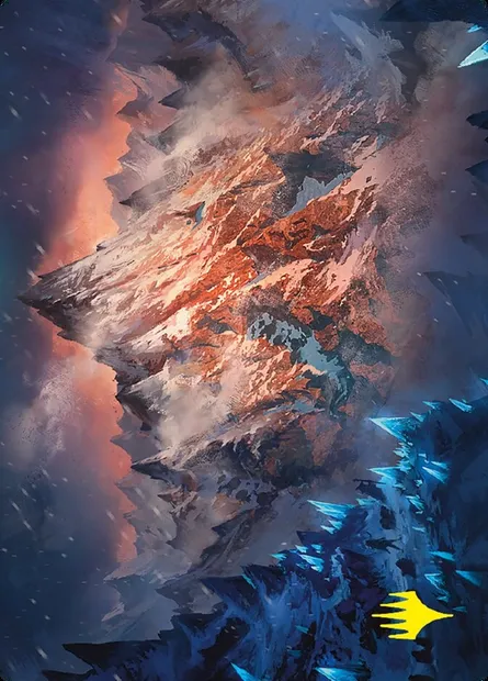 Mountain // Mountain, carte Magic ALTR 31 — extension Tales of Middle-earth Art Series