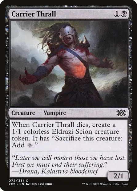 Carrier Thrall, Magic card 2X2 72 — Double Masters 2022 set