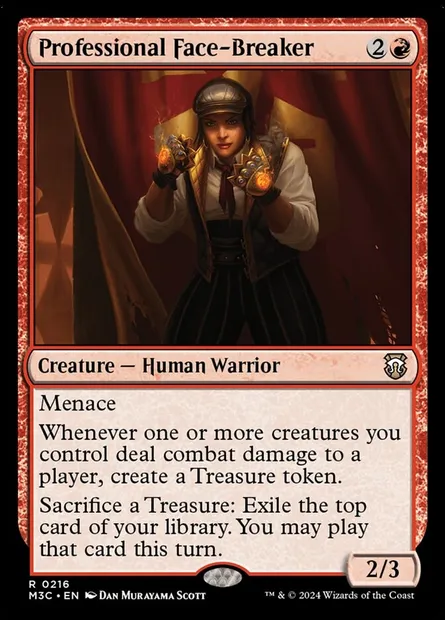 Professional Face-Breaker, Magic card M3C 216 — Modern Horizons 3 Commander set