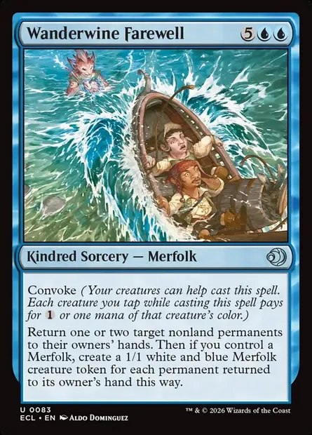 Wanderwine Farewell, Magic card ECL 83 — Lorwyn Eclipsed set