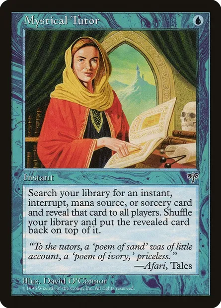 Mystical Tutor, Magic card MIR 80 — Mirage set