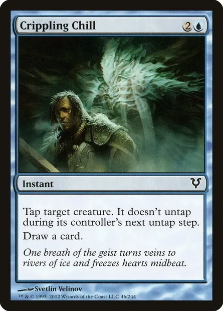 Crippling Chill, Magic card AVR 46 — Avacyn Restored set