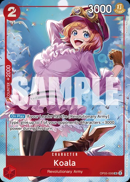 Koala, One Piece card OP05-006 — AWAKENING OF THE NEW ERA set
