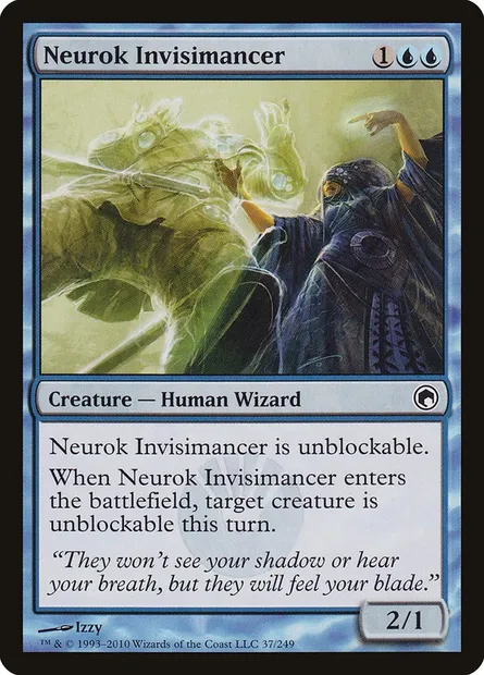 Neurok Invisimancer, Magic card SOM 37 — Scars of Mirrodin set