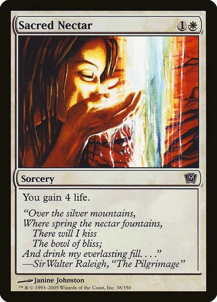 Sacred Nectar, Magic card 9ED 38★ — Ninth Edition set