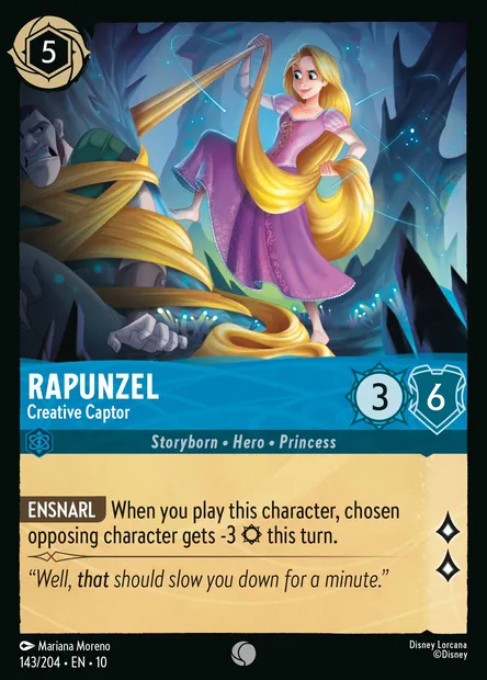 Rapunzel - Creative Captor, Disney Lorcana card CH10-143 — Whispers in the Well set