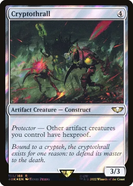 Cryptoserf, carte Magic 40K 155★ — extension Warhammer 40,000 Commander