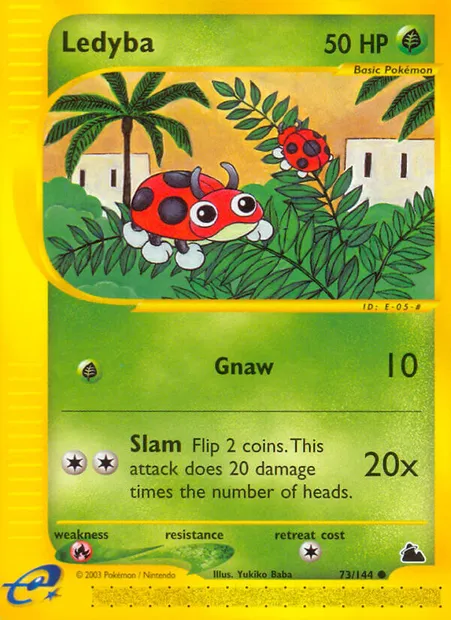 Ledyba, Pokémon card SK 73 — Skyridge set