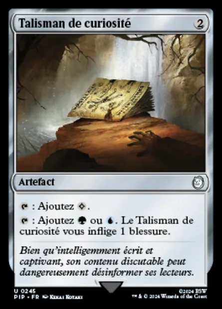 Talisman de curiosité, carte Magic PIP 245 — extension Fallout