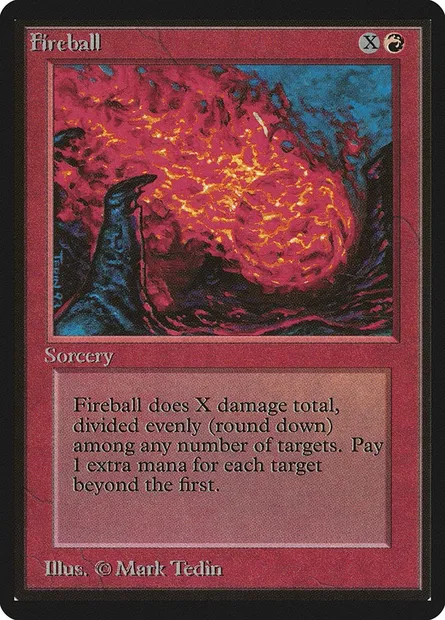 Fireball, Magic card LEB 150 — Limited Edition Beta set