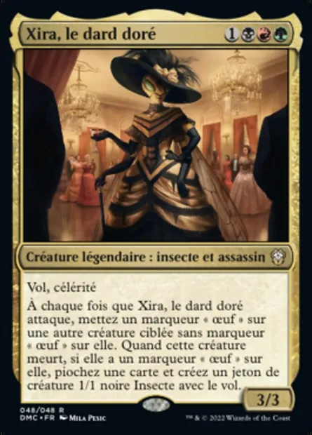 Xira, le dard doré, carte Magic DMC 48 — extension Dominaria United Commander