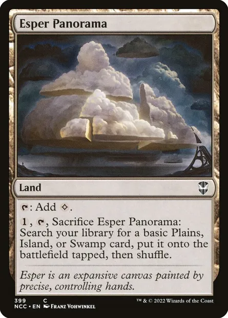 Esper Panorama, Magic card NCC 399 — New Capenna Commander set