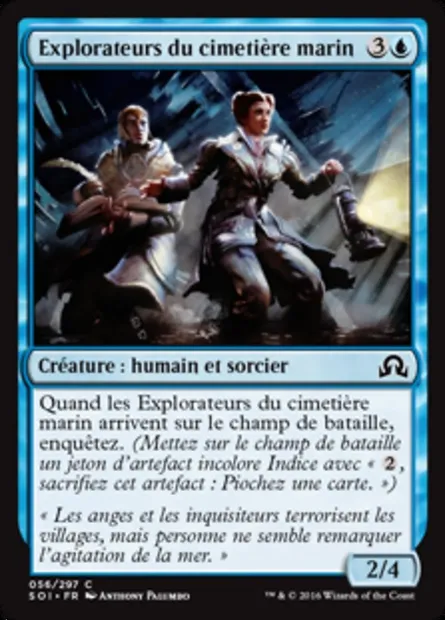 Explorateurs du cimetière marin, carte Magic SOI 56 — extension Ténèbres sur Innistrad