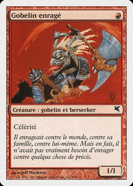 Raging Goblin, Magic card PSAL I7 — Salvat 2005 set