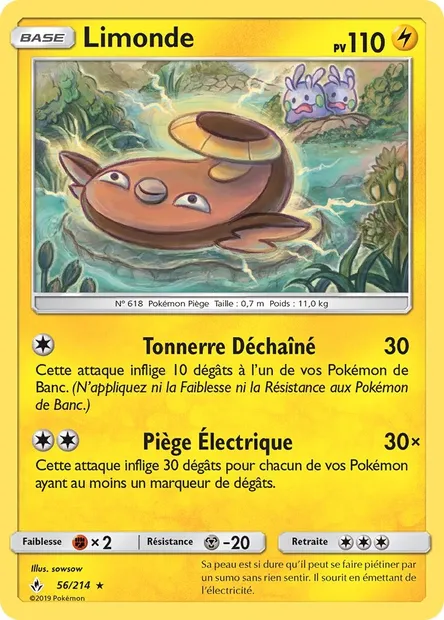 Limonde, carte Pokémon UNB 56 — extension Alliance Infaillible