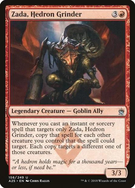 Zada, Hedron Grinder, Magic card A25 156 — Masters 25 set